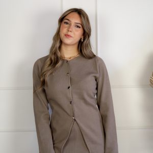 Jolina Vest Taupe
