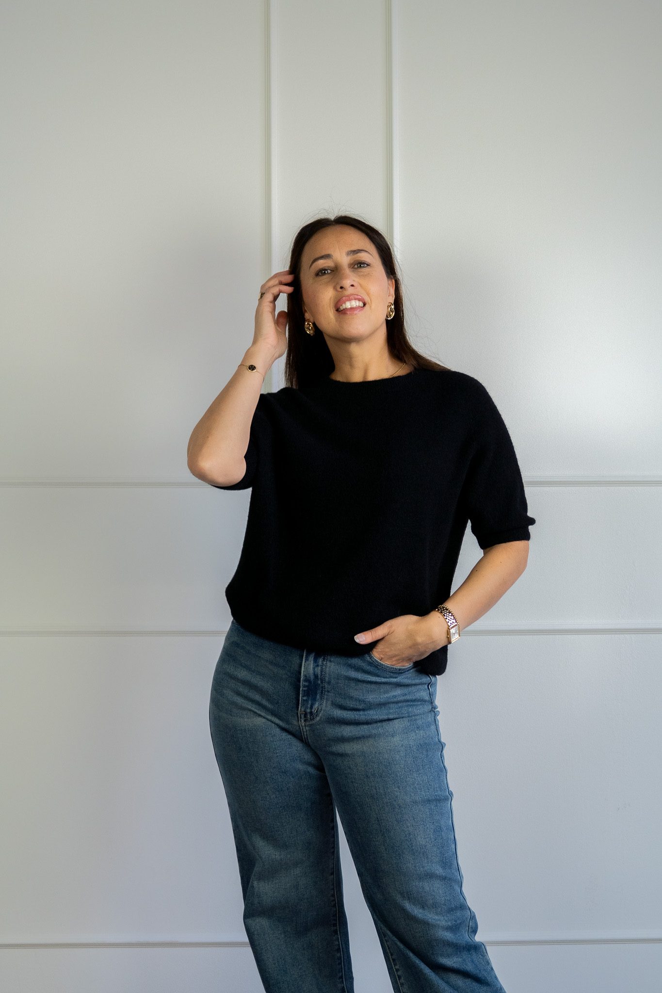 Ella T-shirt Zwart - Afbeelding 2