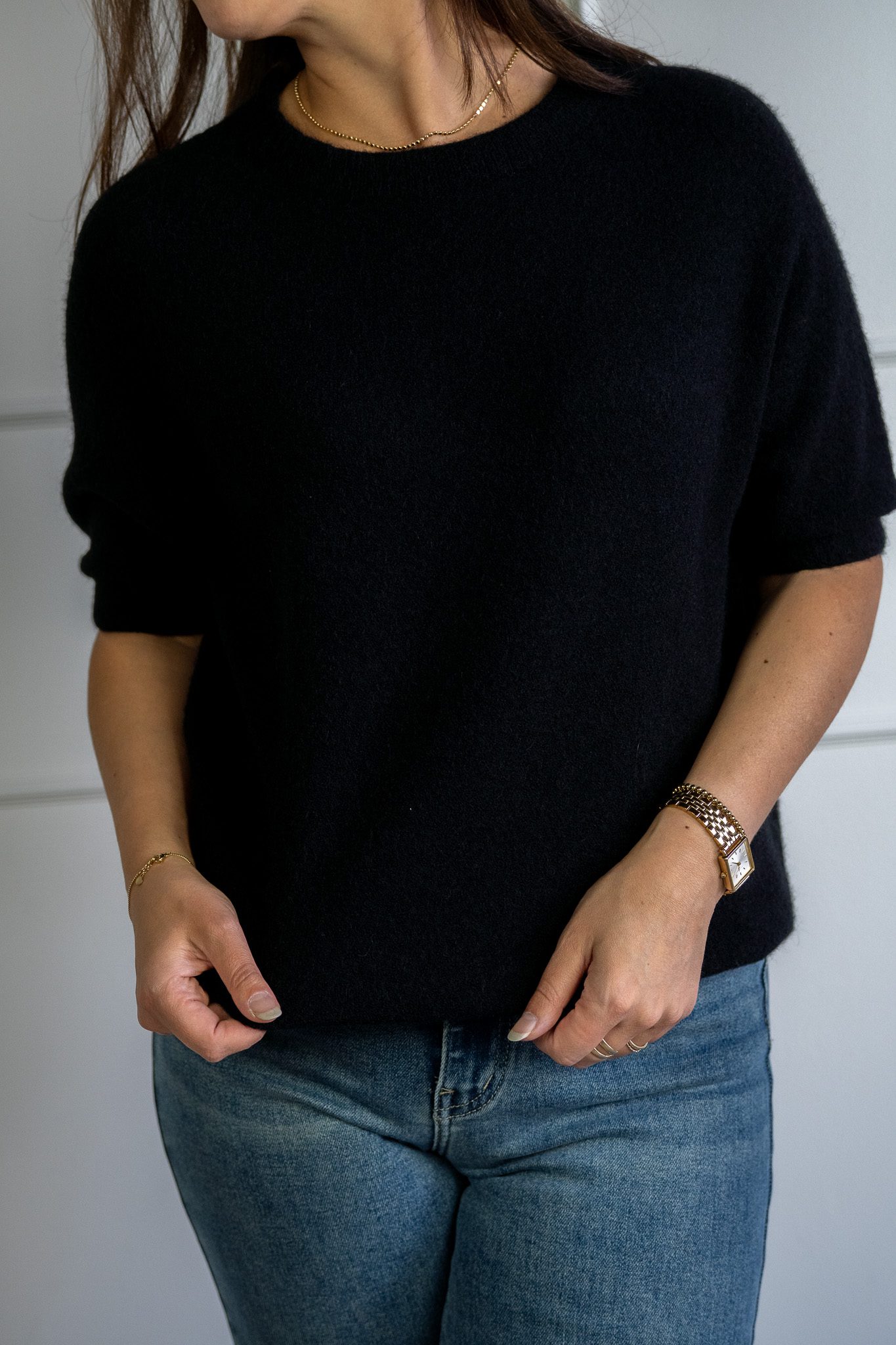 Ella T-shirt Zwart - Afbeelding 3