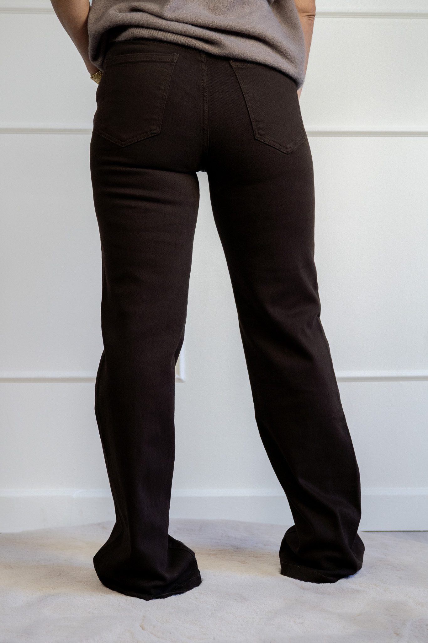 Rina Straight Leg Jeans Bruin - Afbeelding 2