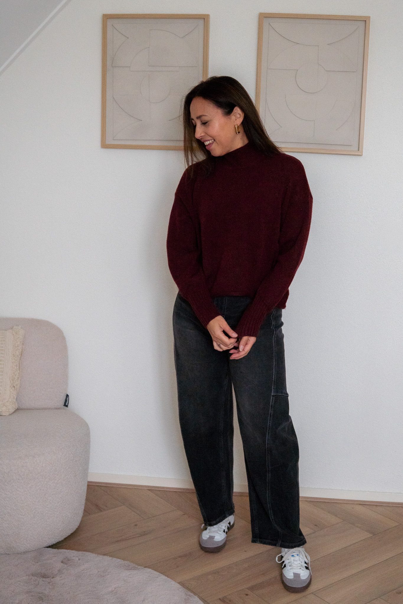 Rinske Trui Bordeaux - Afbeelding 3