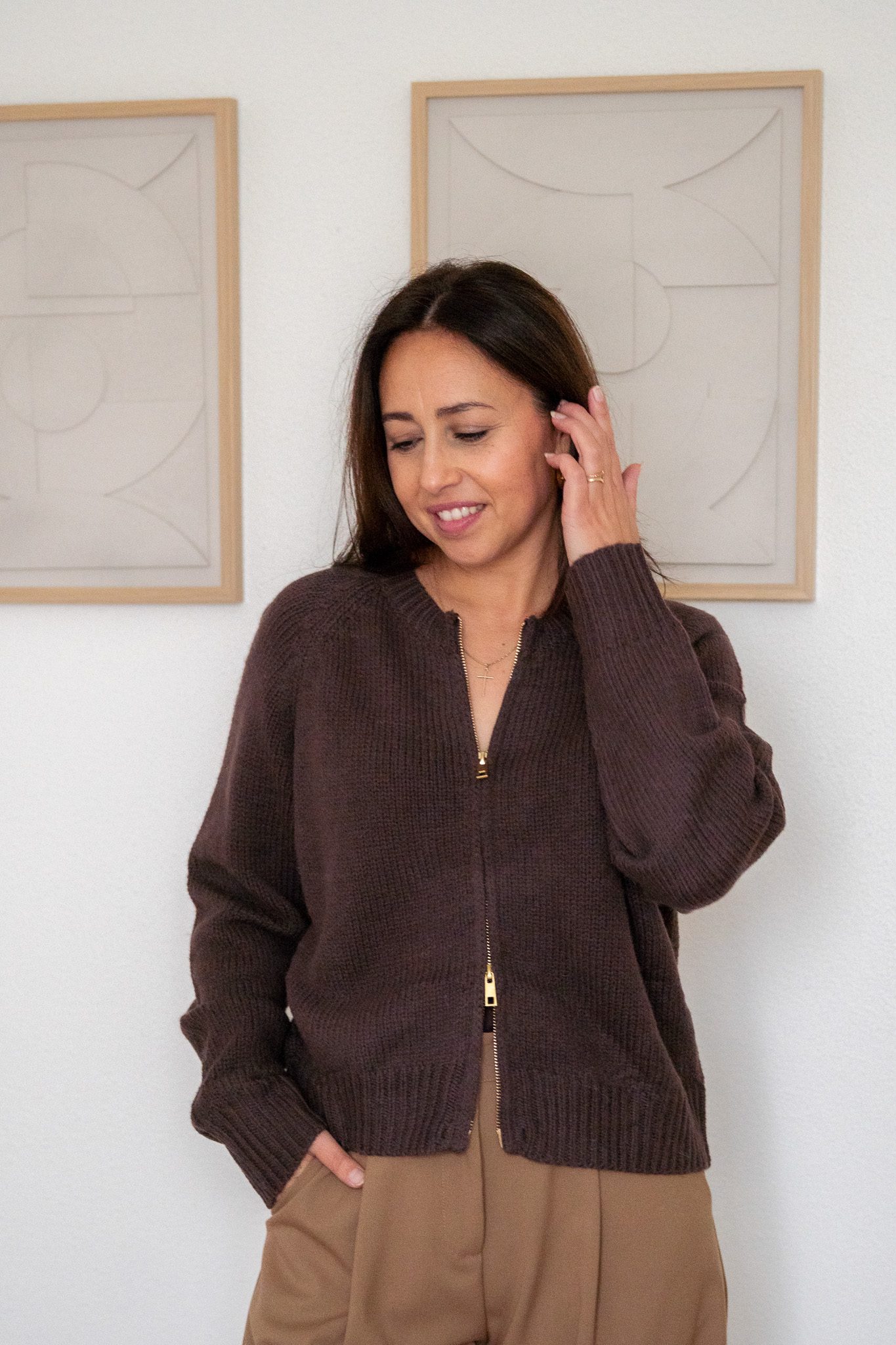 Manou Vest Bruin - Afbeelding 2