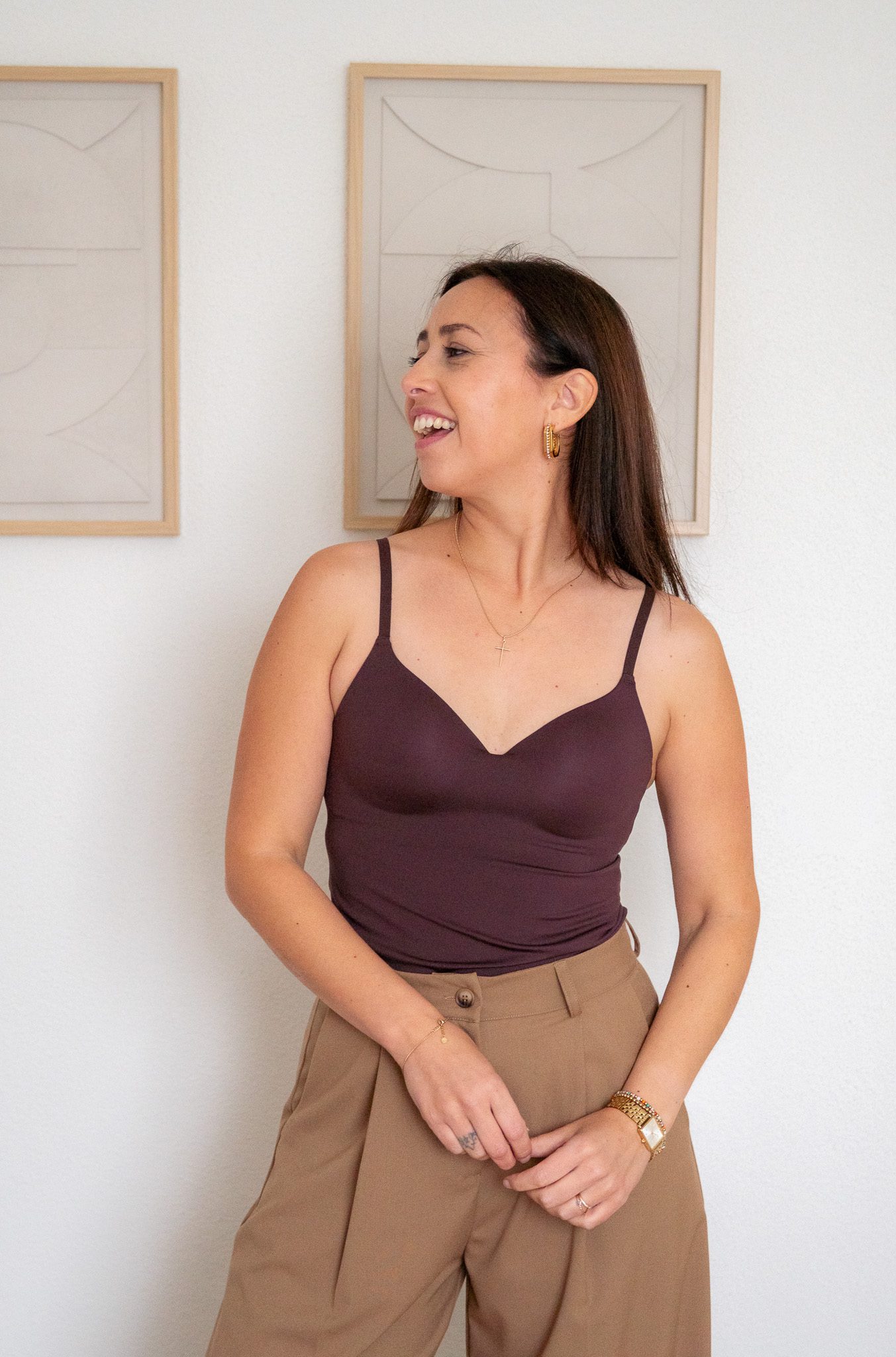 Sally Top Bruin - Afbeelding 4