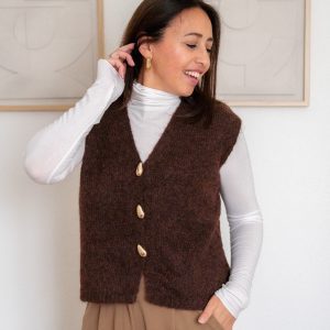Selena Gilet Bruin
