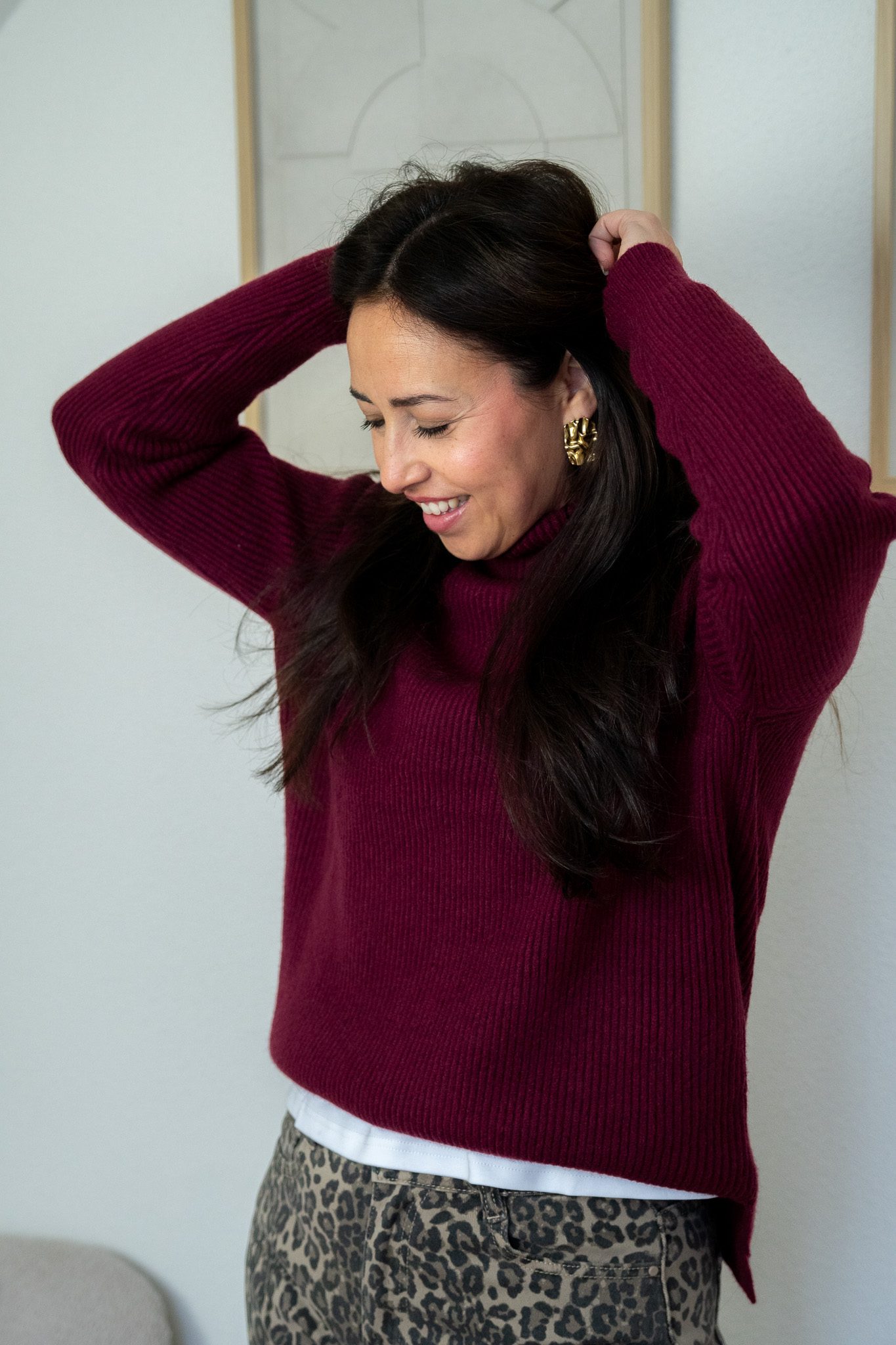 Rinske Trui Bordeaux - Afbeelding 2