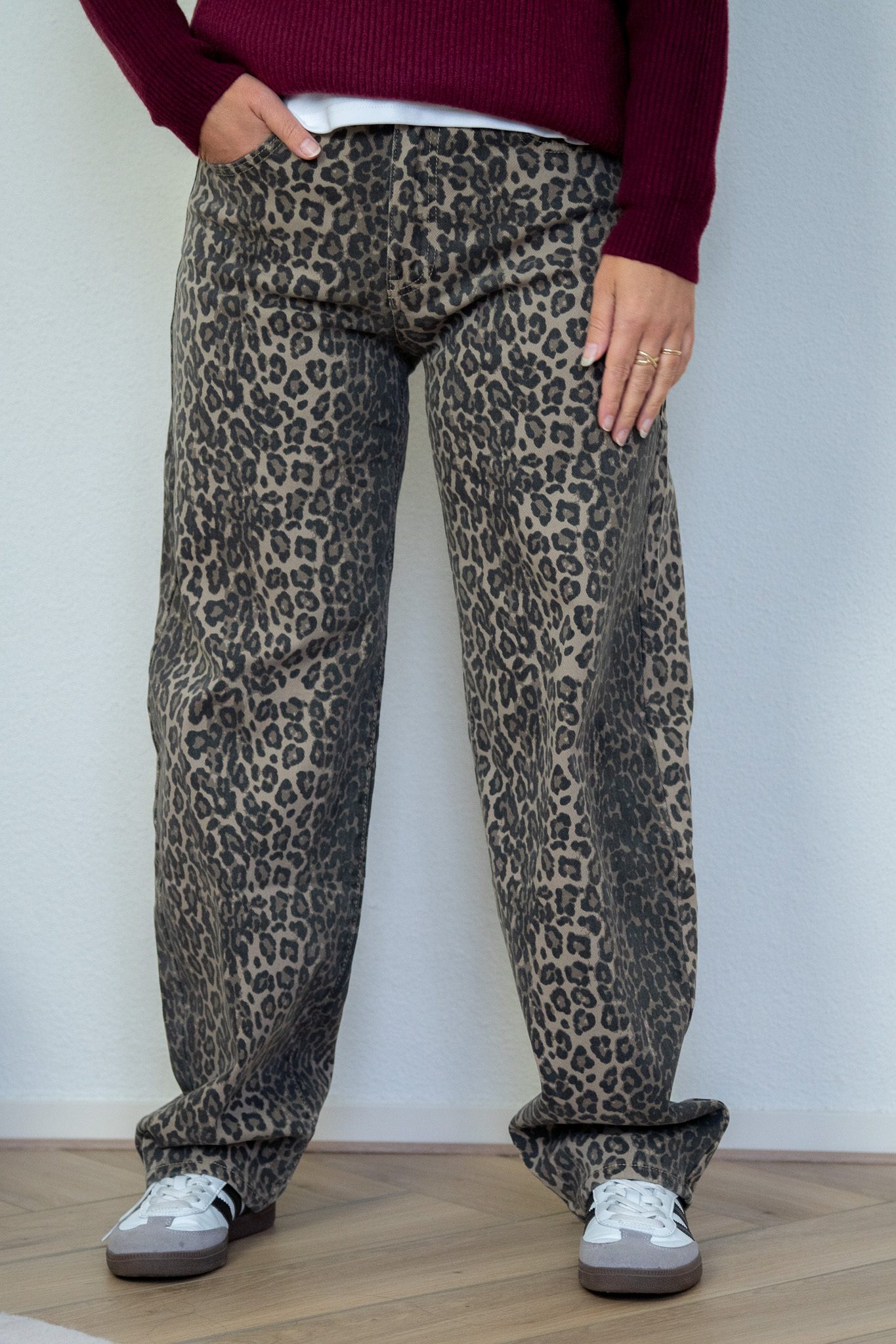 Mila Ballon Jeans Leopard