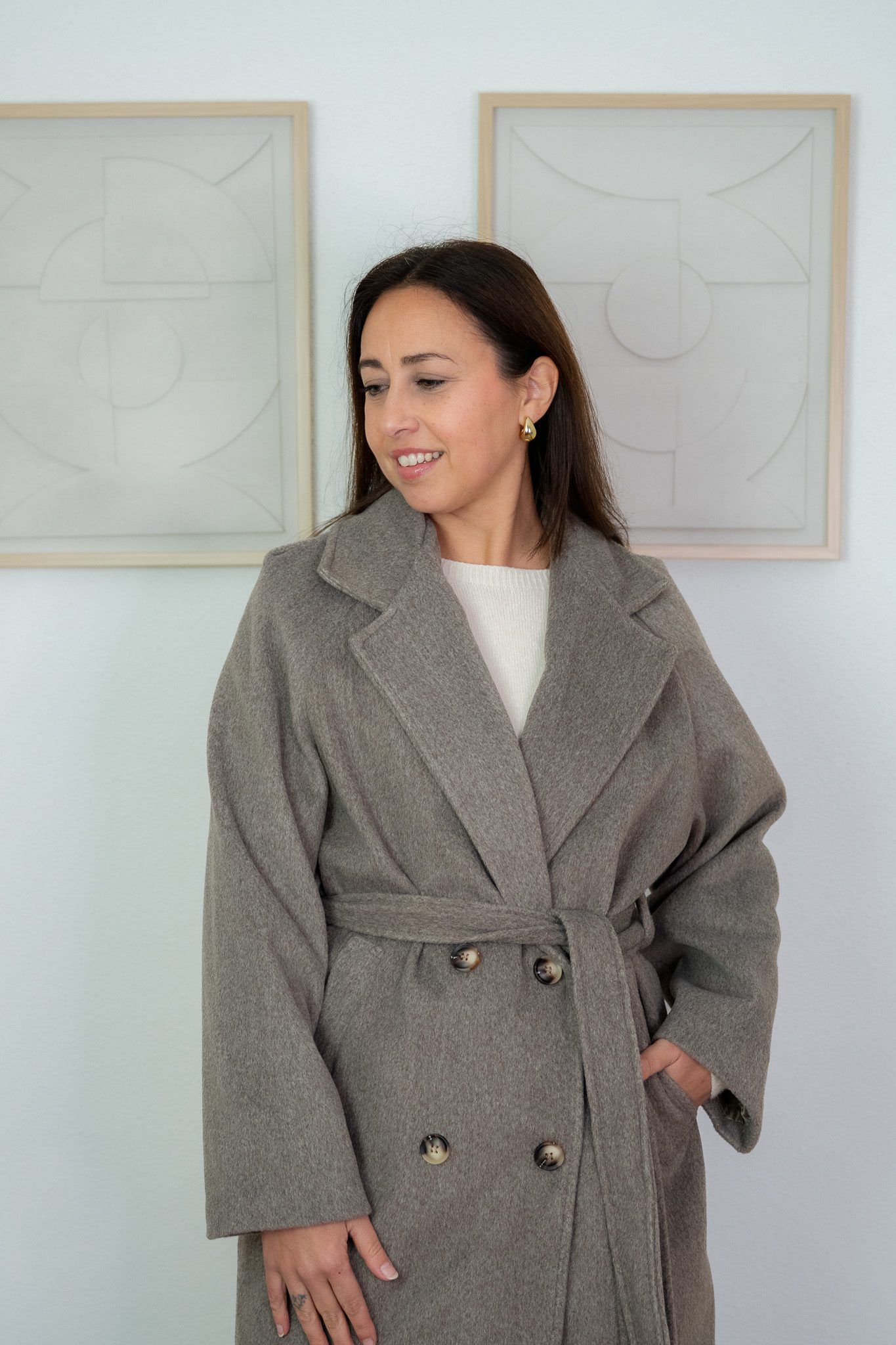 Noor Trenchcoat Taupe - Afbeelding 2