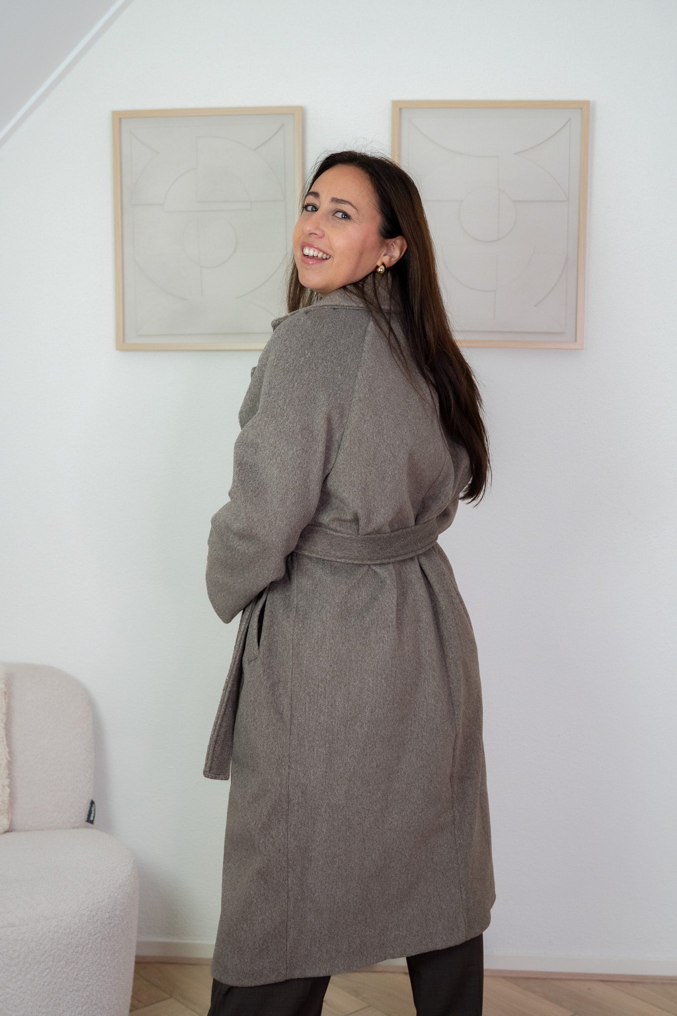 Noor Trenchcoat Taupe - Afbeelding 3