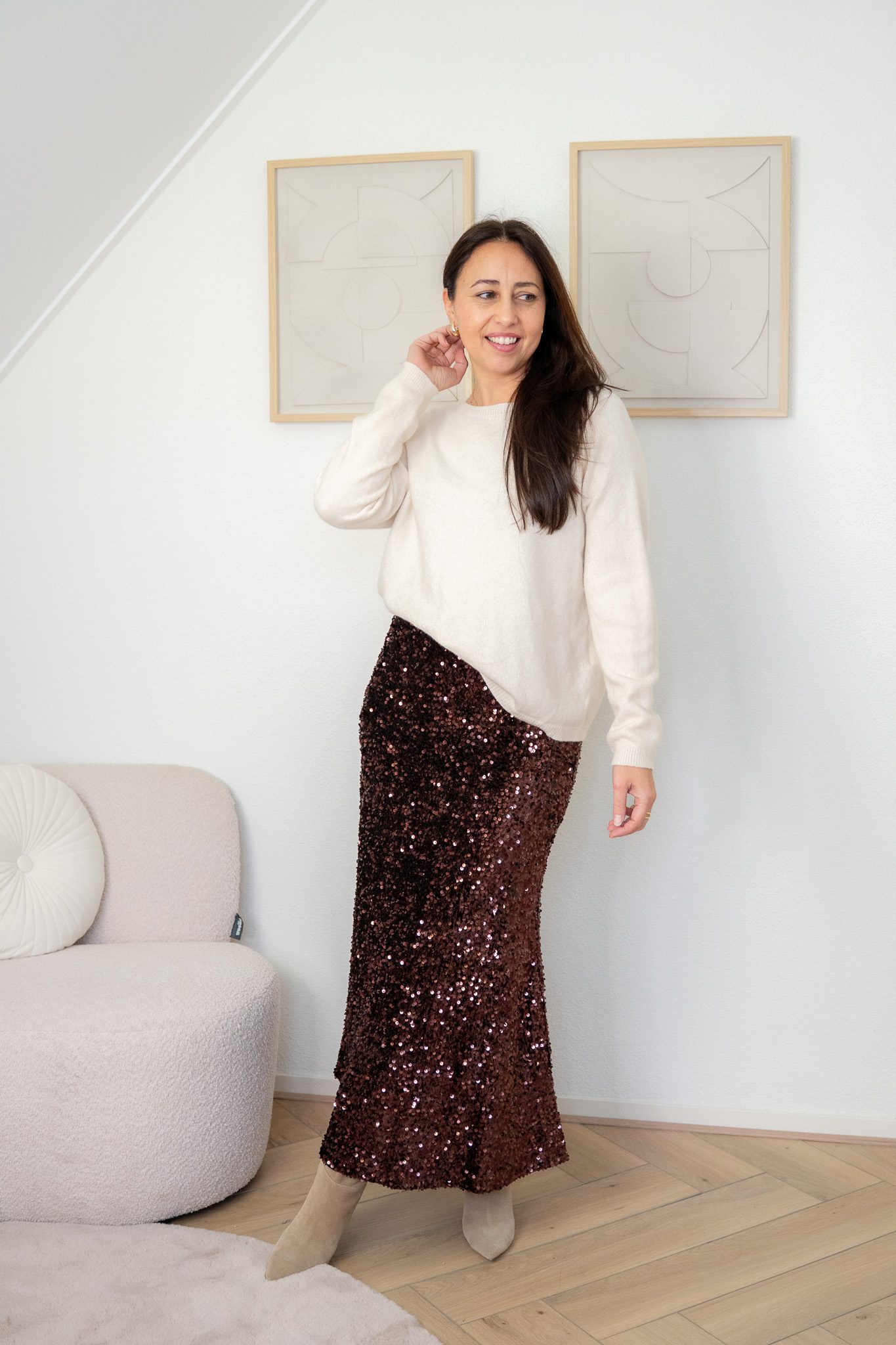 Vivi Rok met Pailletten lang - Afbeelding 2