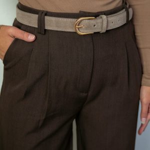 Tori Riem Leder Taupe 100 cm