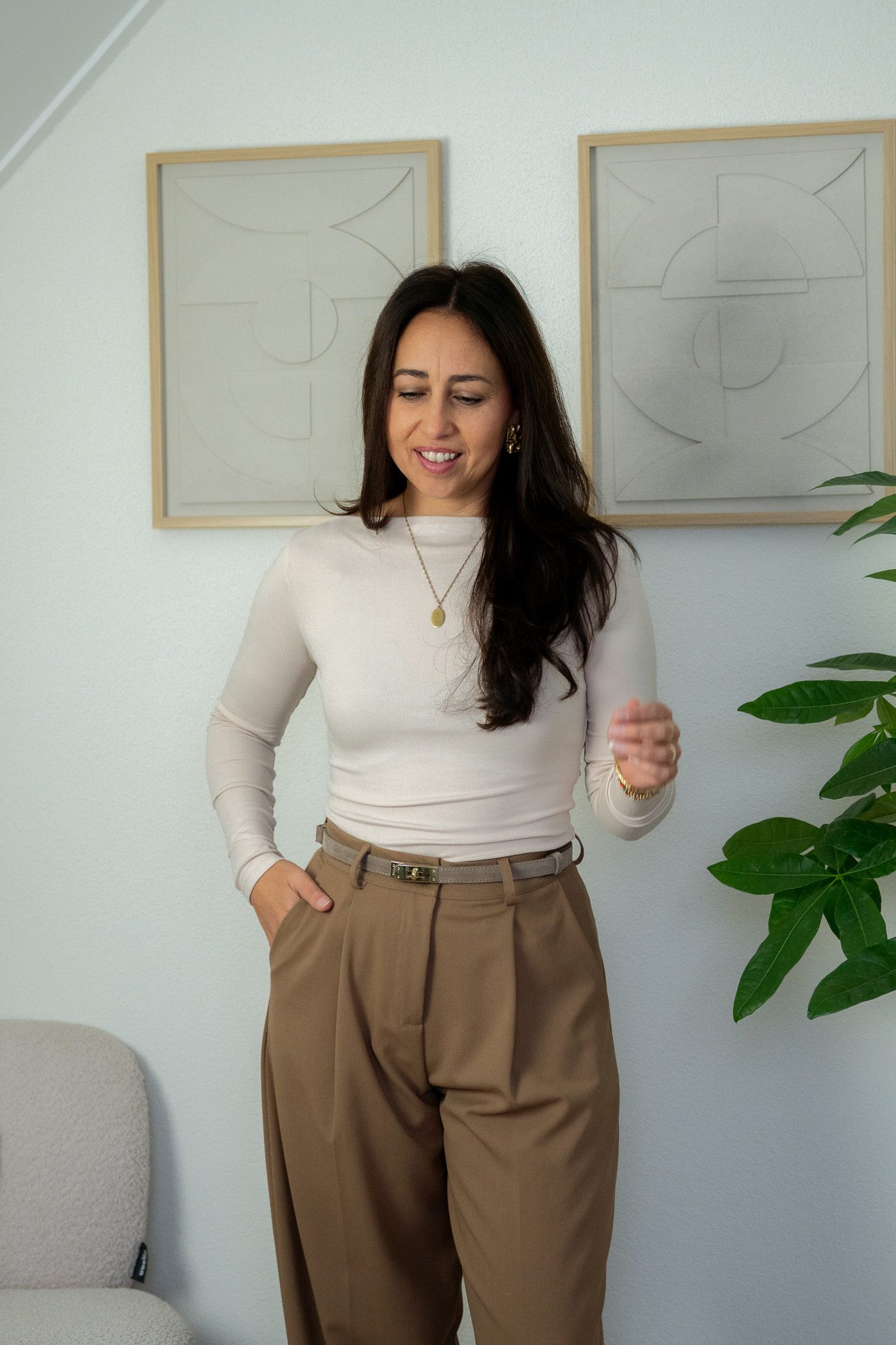 SC Katie Top Beige - Afbeelding 2