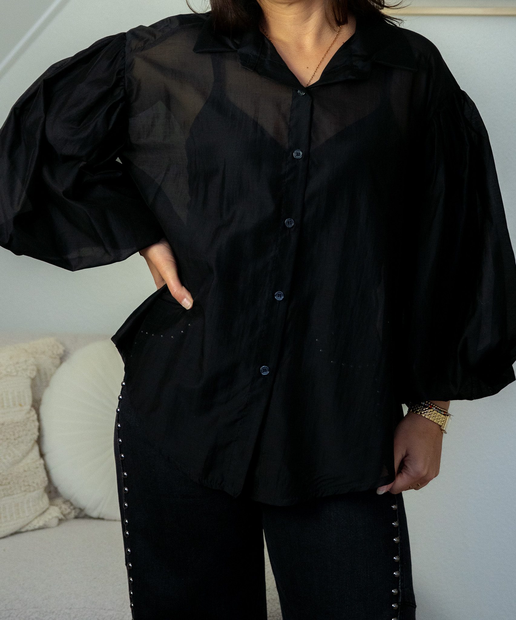 Tatum Blouse Zwart - Afbeelding 3