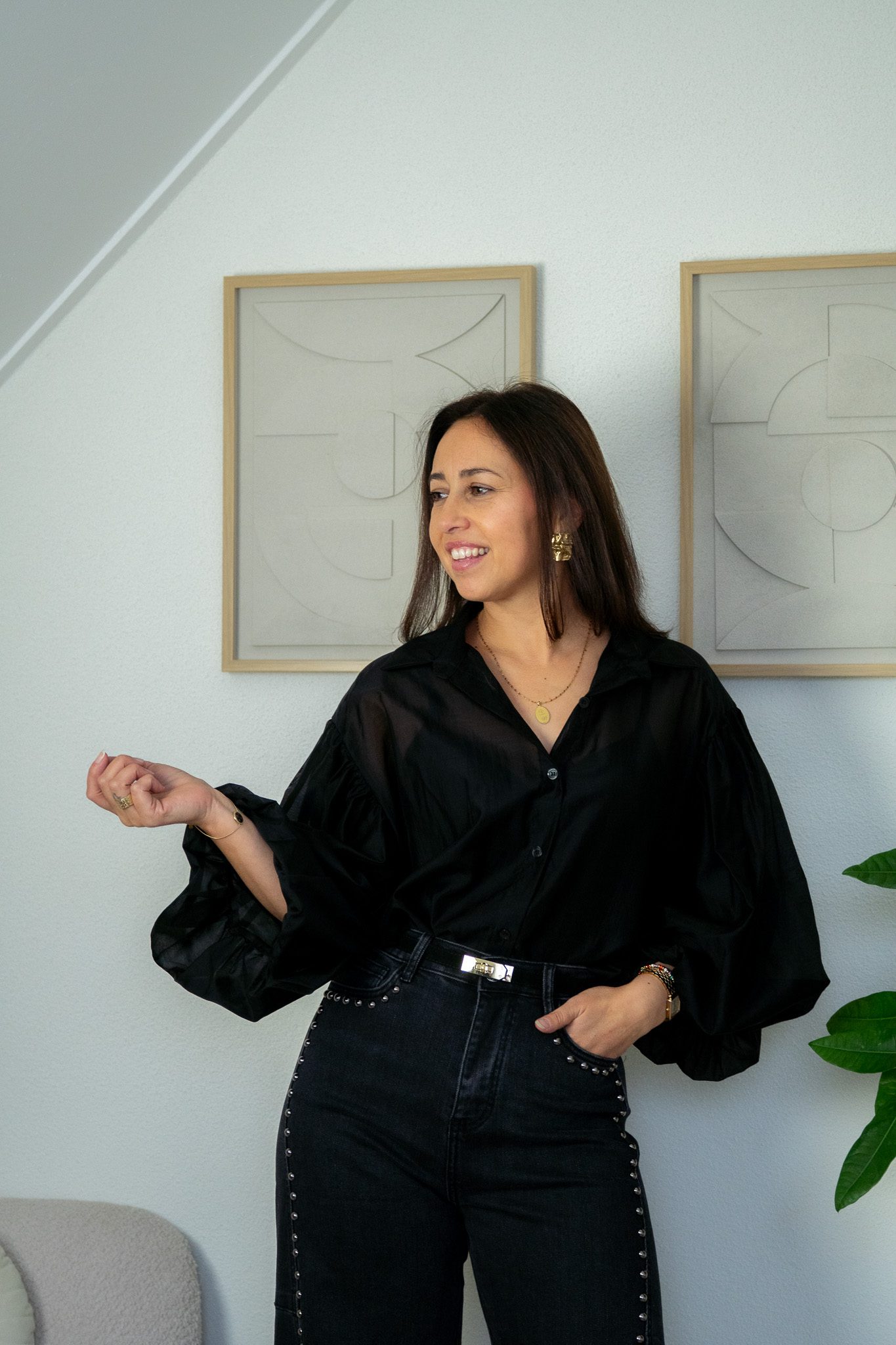 Tatum Blouse Zwart - Afbeelding 2