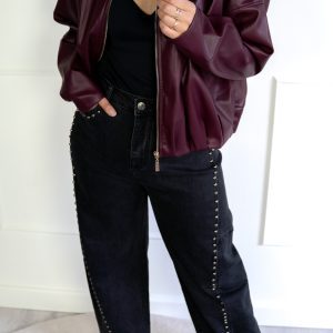 Stella Ballon Jeans Grijs met Studs