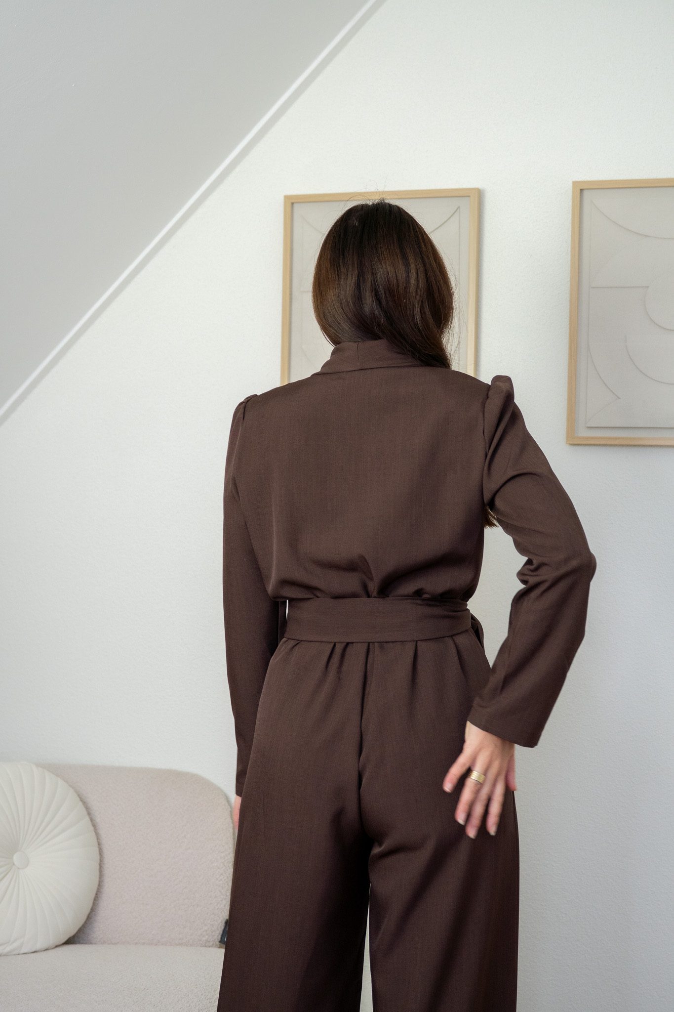Bliss Jumpsuit Bruin - Afbeelding 3