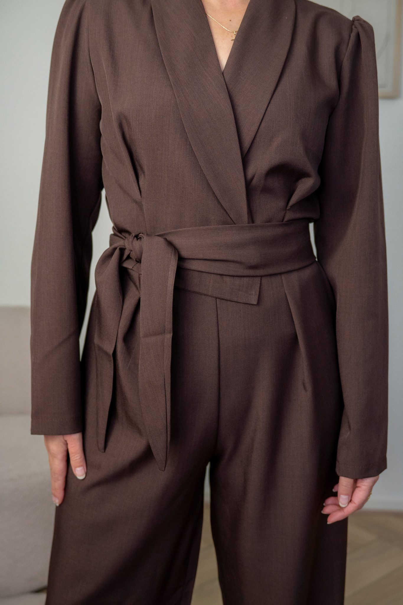 Bliss Jumpsuit Bruin - Afbeelding 2