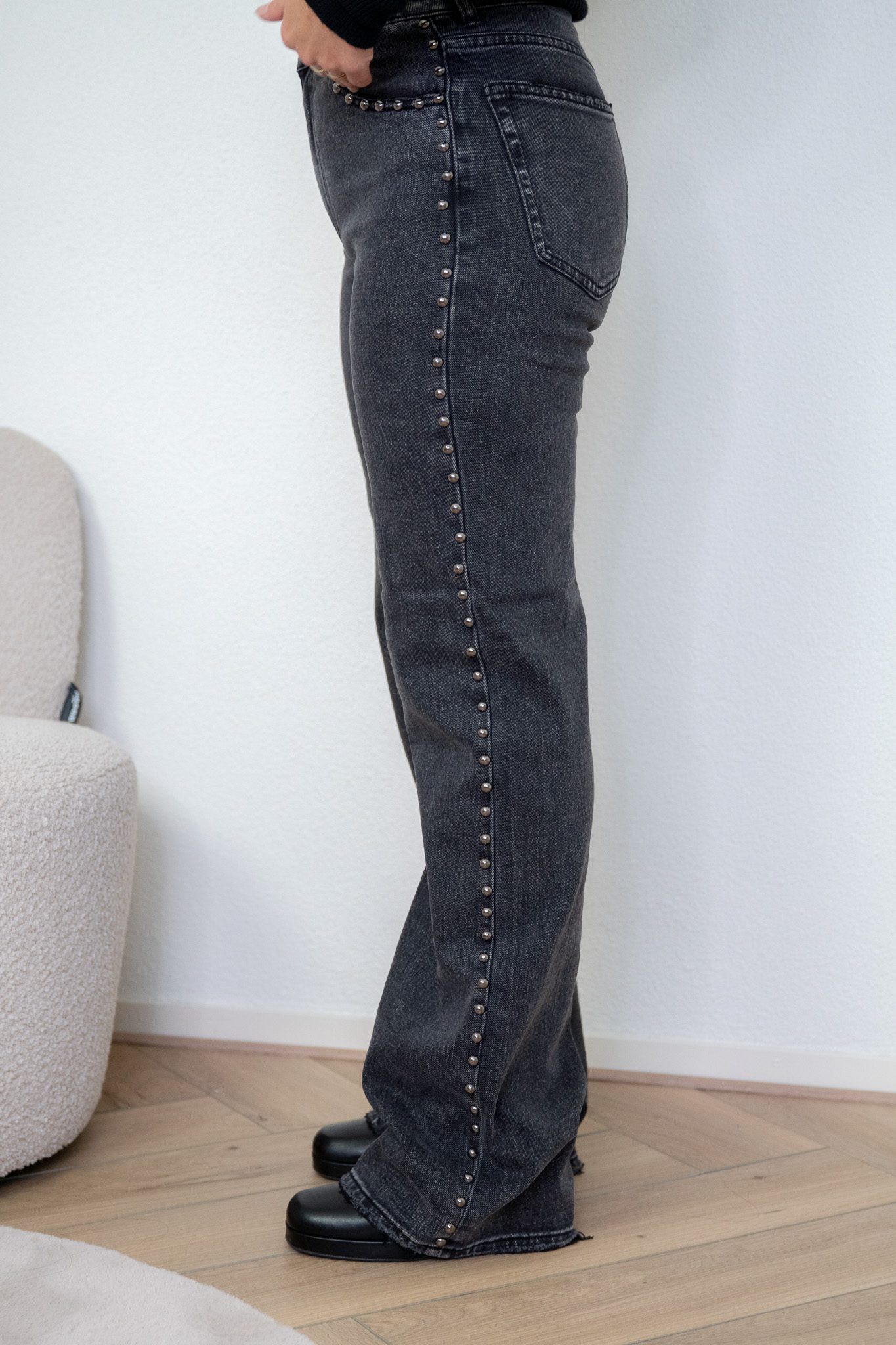 Rox Broek met Studs, Zwart
