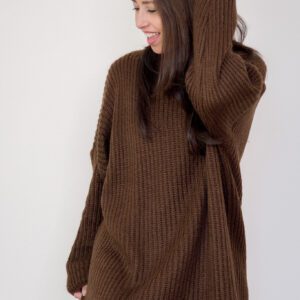 Ivi Knit Jurk Bruin
