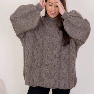 Liora Knit-Jurk Taupe