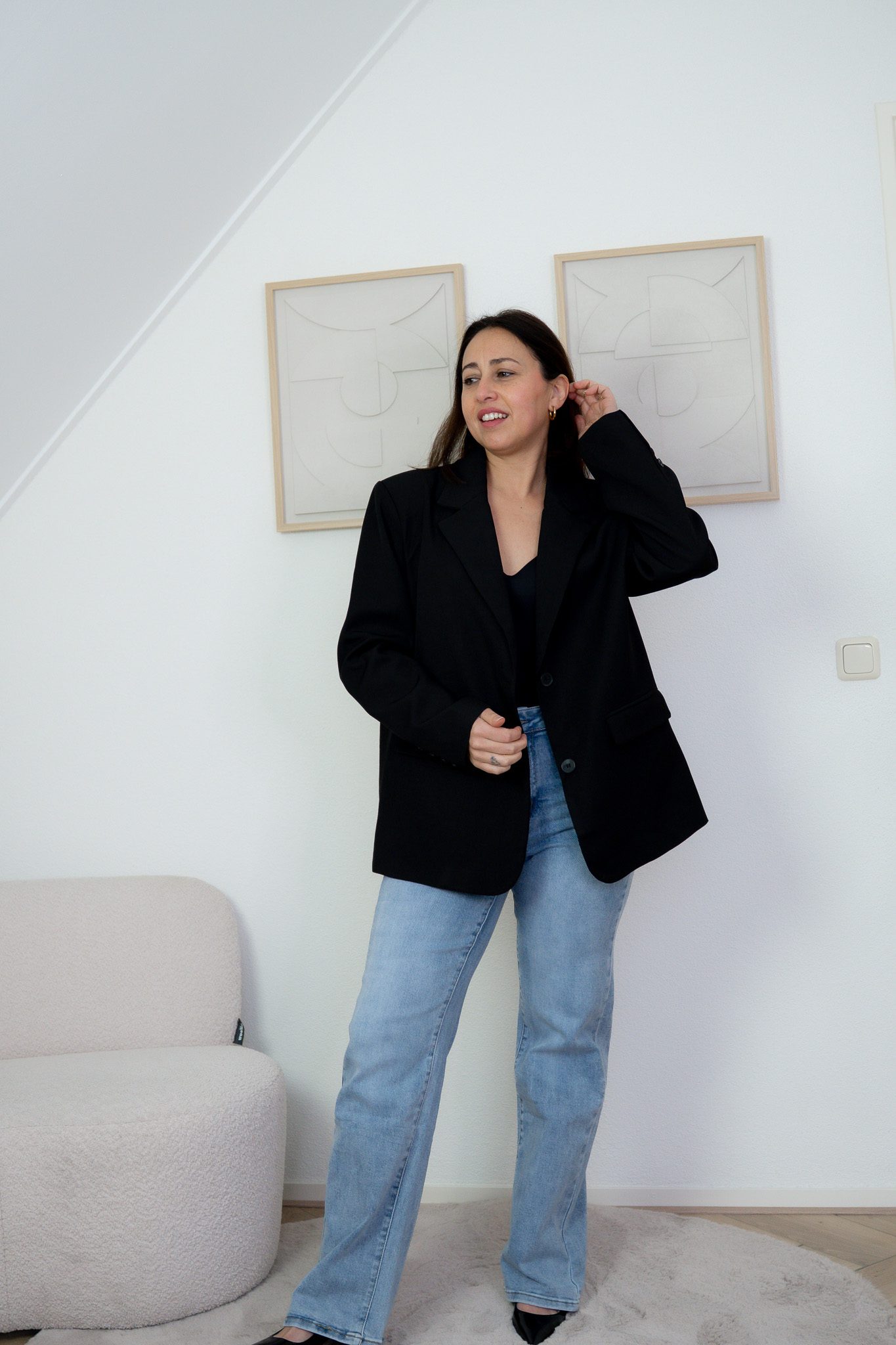 Rosalíne Blazer Zwart - Afbeelding 3