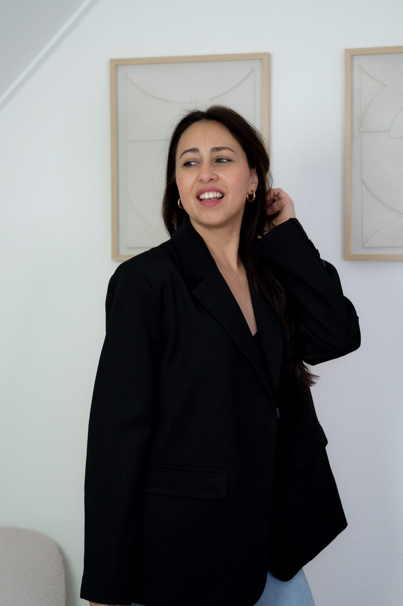 Rosalíne Blazer Zwart - Afbeelding 2