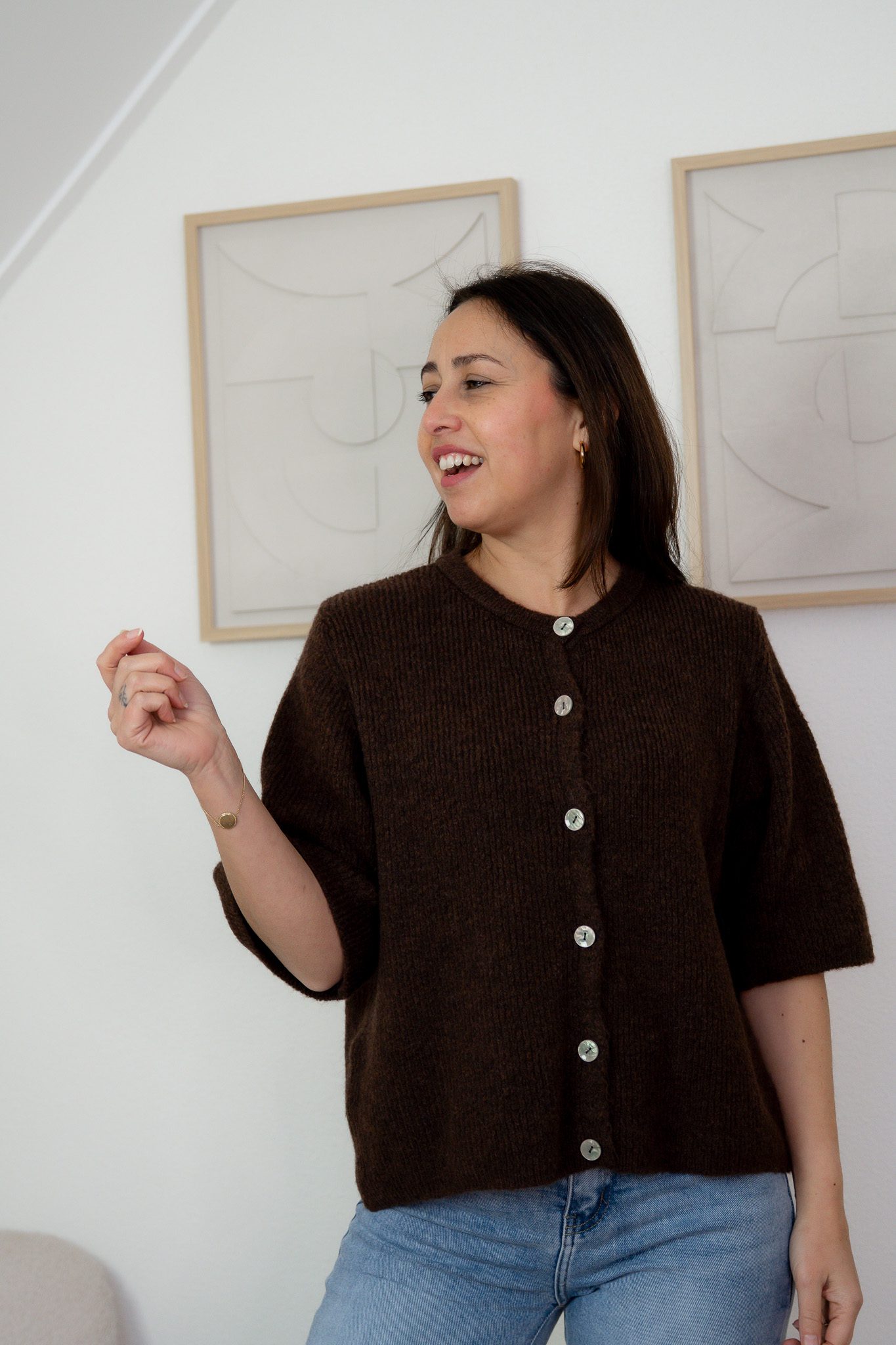 SC Lina Vest Bruin - Afbeelding 2