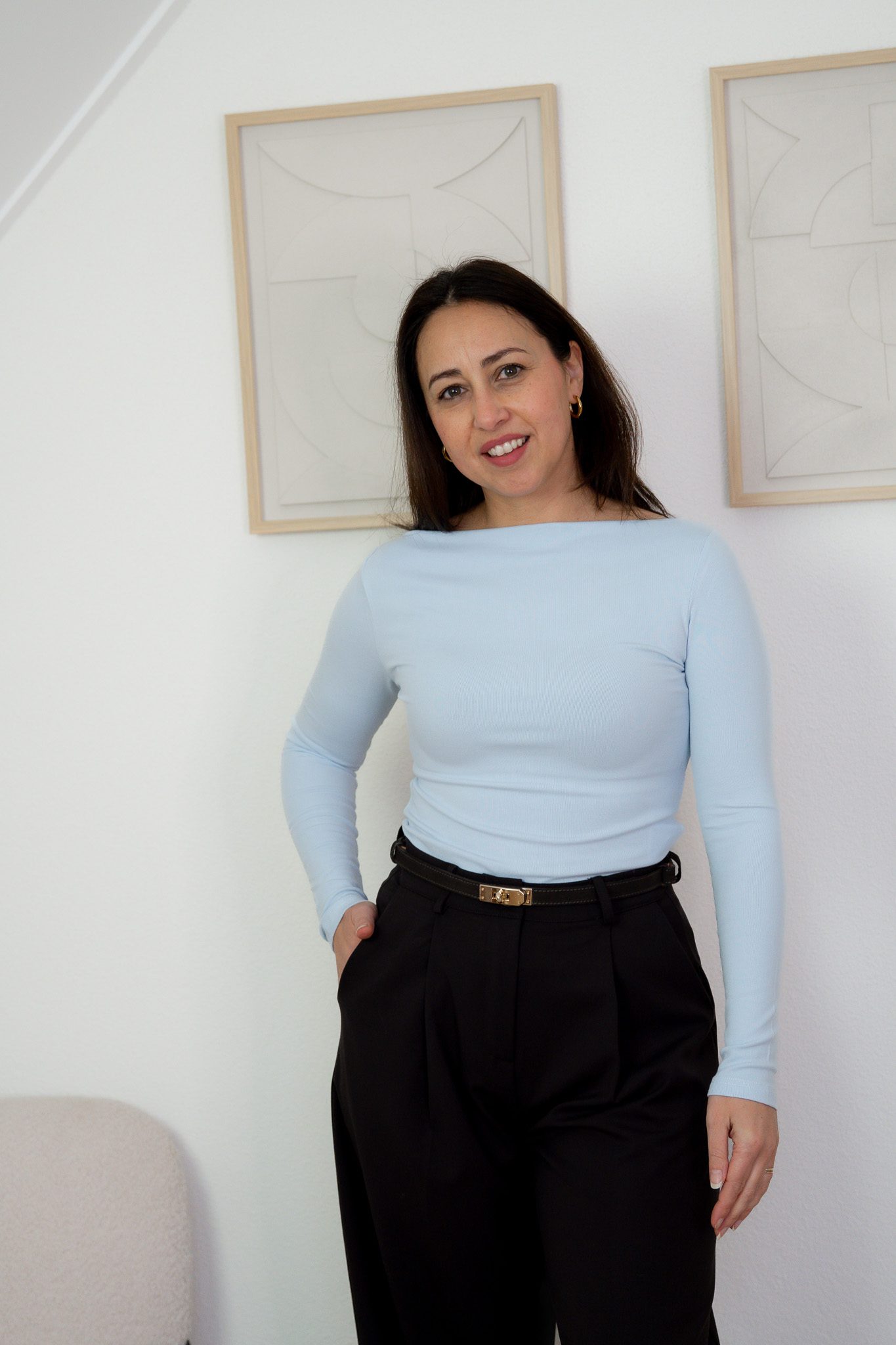 SC Katie Top Blauw - Afbeelding 2