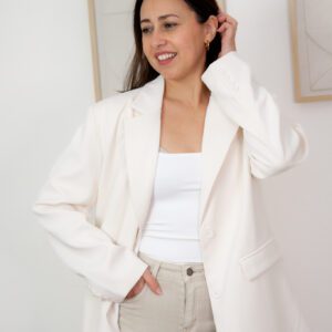 Elodie Blazer Wol Wit