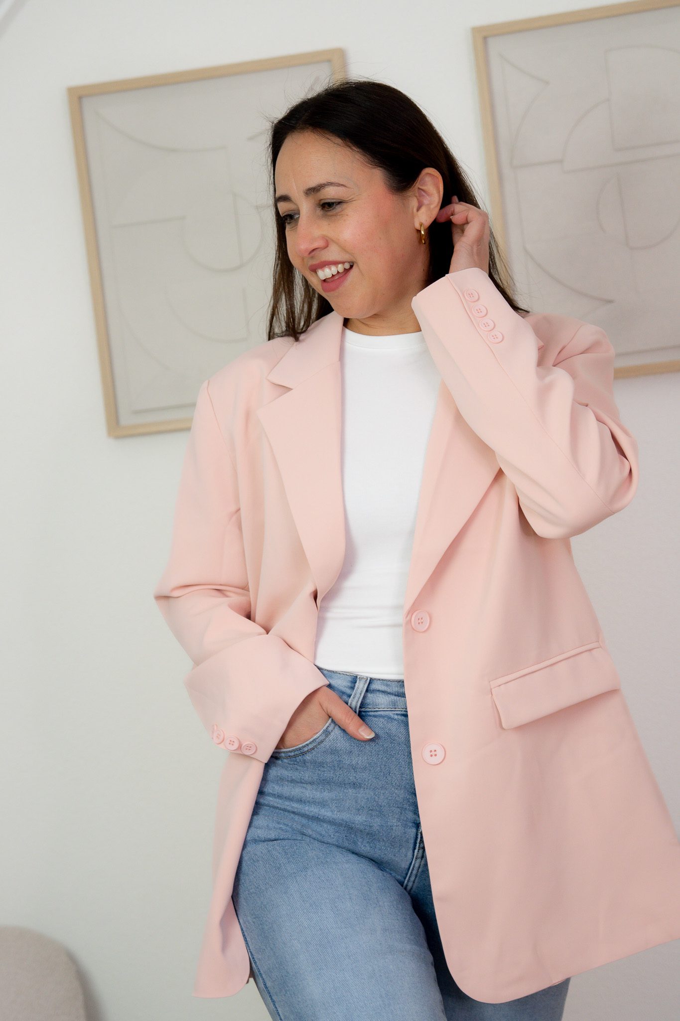 Elodie Blazer Roze - Afbeelding 3