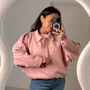 Selma Bomber Jas Roze