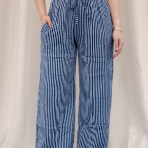 Pearl Broek Blauw Gestreept
