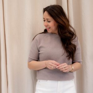 Ella top Taupe