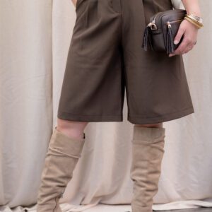 Sharina Korte Pantalon Bruin
