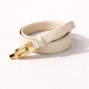 Yezz Leren Riem Beige