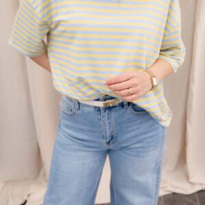 Essey T-Shirt Geel/Blauw