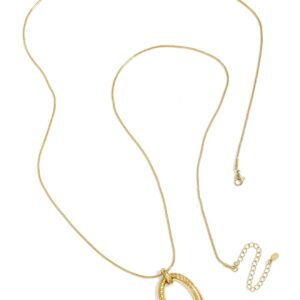 Oval Ketting Goud